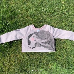 Pocahontas Glitter Crop Top